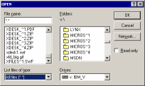 old-type file dialog